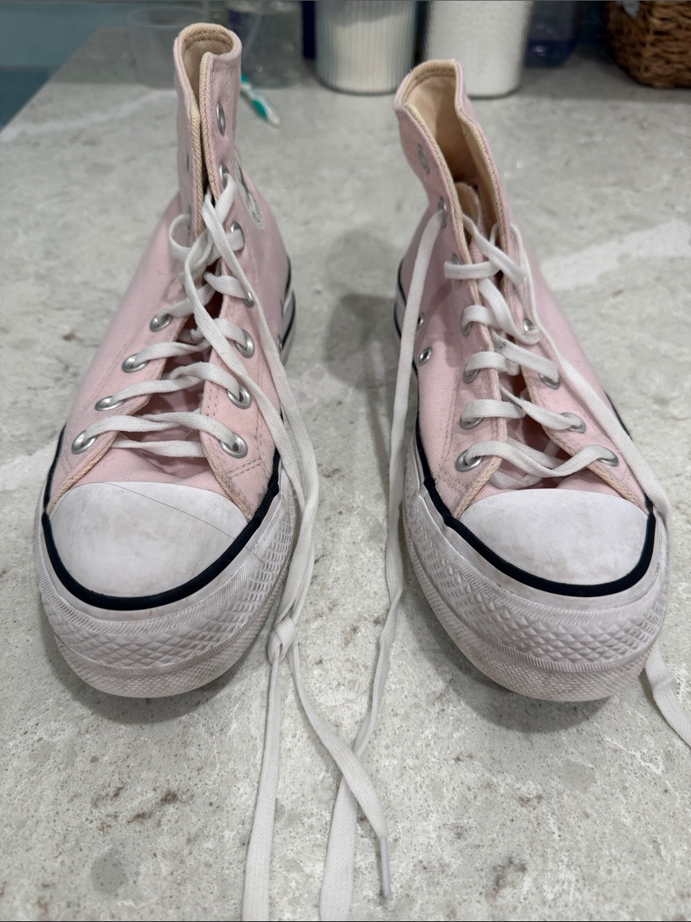 Converse Pink High-Top Canvas Sneakers